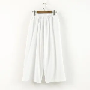 3/4 Length Cotton Linen Pants  | Zen