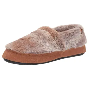 Acorn Women's Moc Slipperss - Memory Foam, Brown Berber, Large | A10080BOBWL