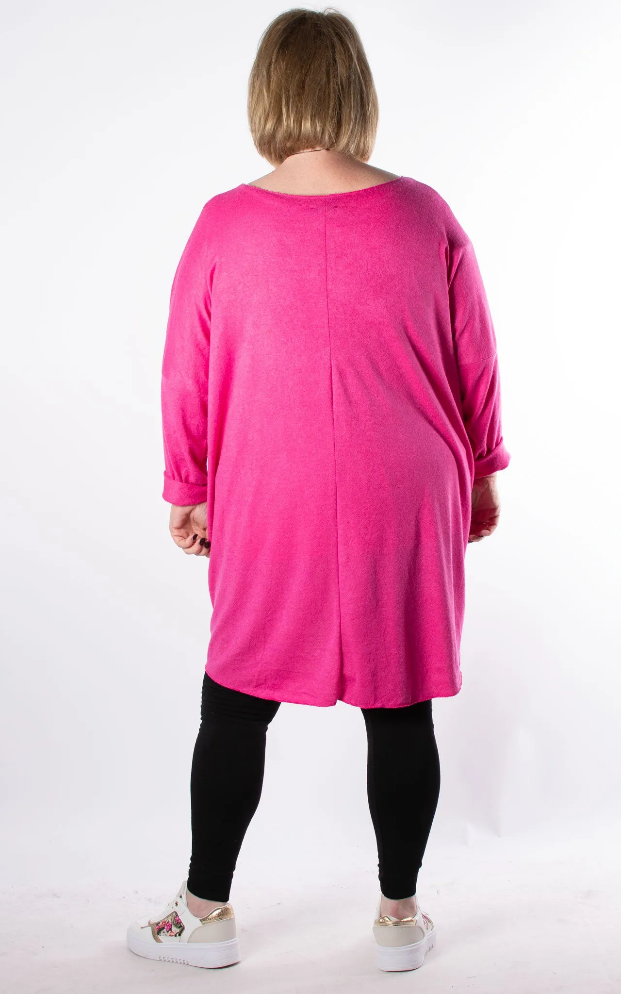 Amy Soft Knit Top | Hot Pink