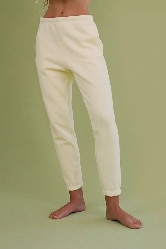 Banana Cream Beachwood Sweatpant