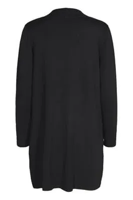 BLACK CARDIGAN WITH SIDE POCKETS