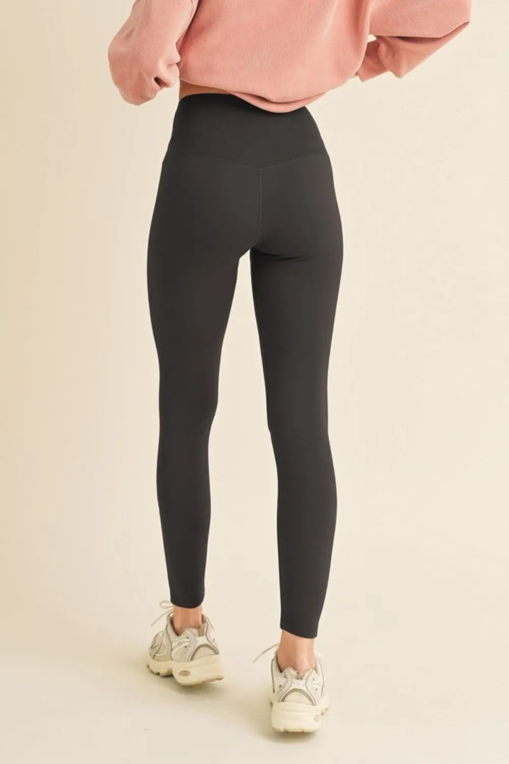 Black Fleece Lined High Waisted Leggings