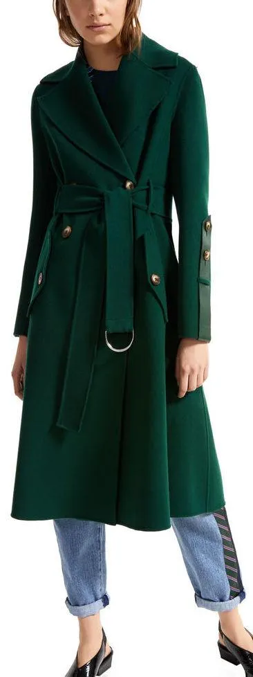 Bonded Wool Trench Coat