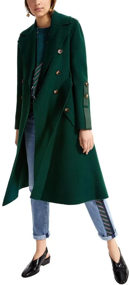 Bonded Wool Trench Coat