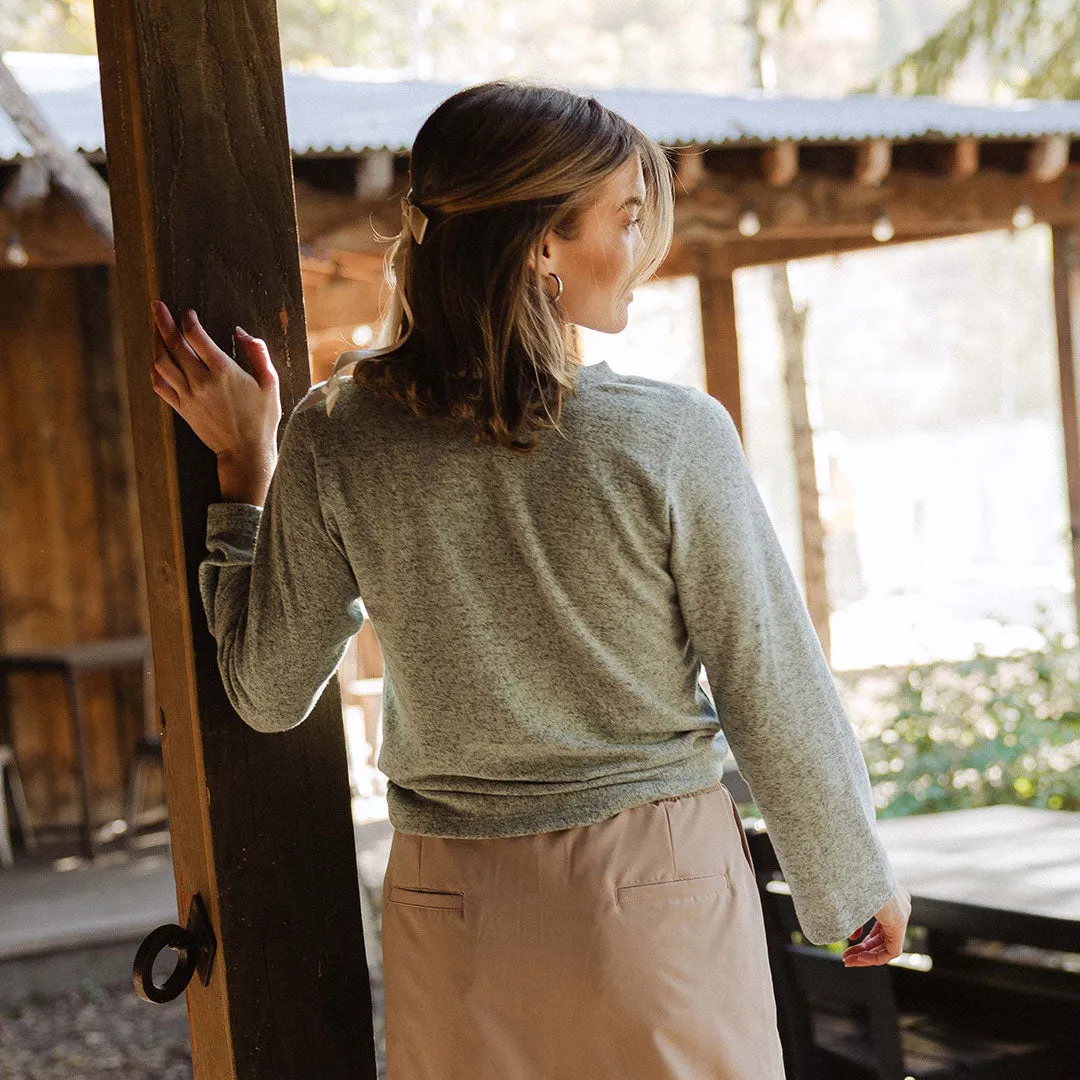 Bow Tie Sweater, Green Mint