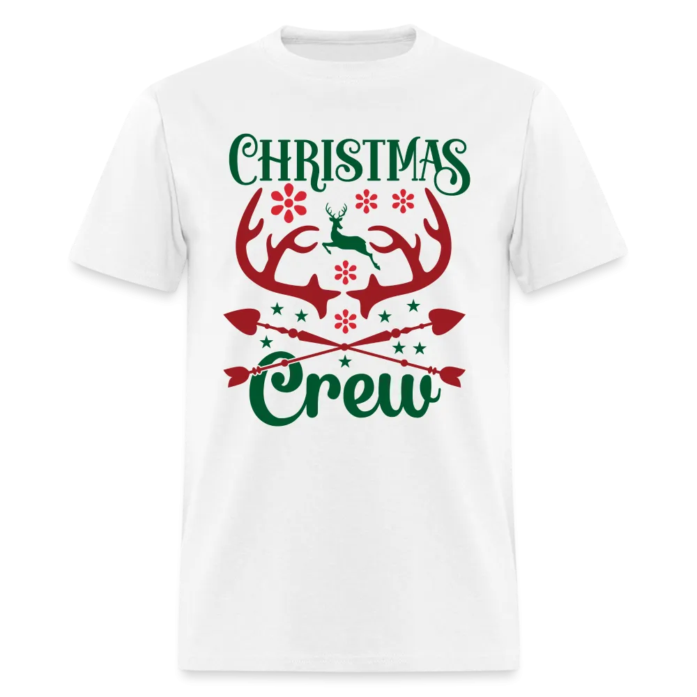 Christmas Crew T-Shirt (with Reindeer Antlers & Hearts)