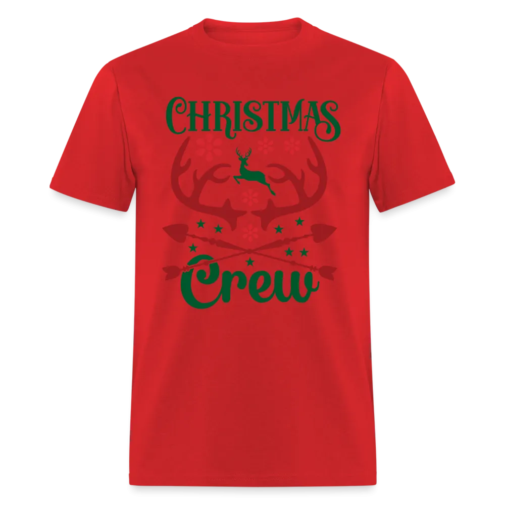 Christmas Crew T-Shirt (with Reindeer Antlers & Hearts)