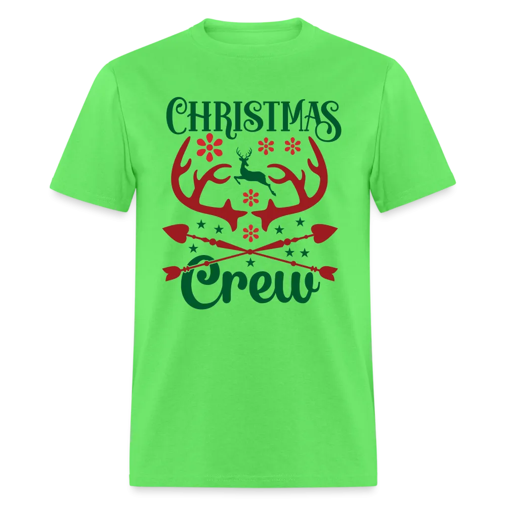 Christmas Crew T-Shirt (with Reindeer Antlers & Hearts)