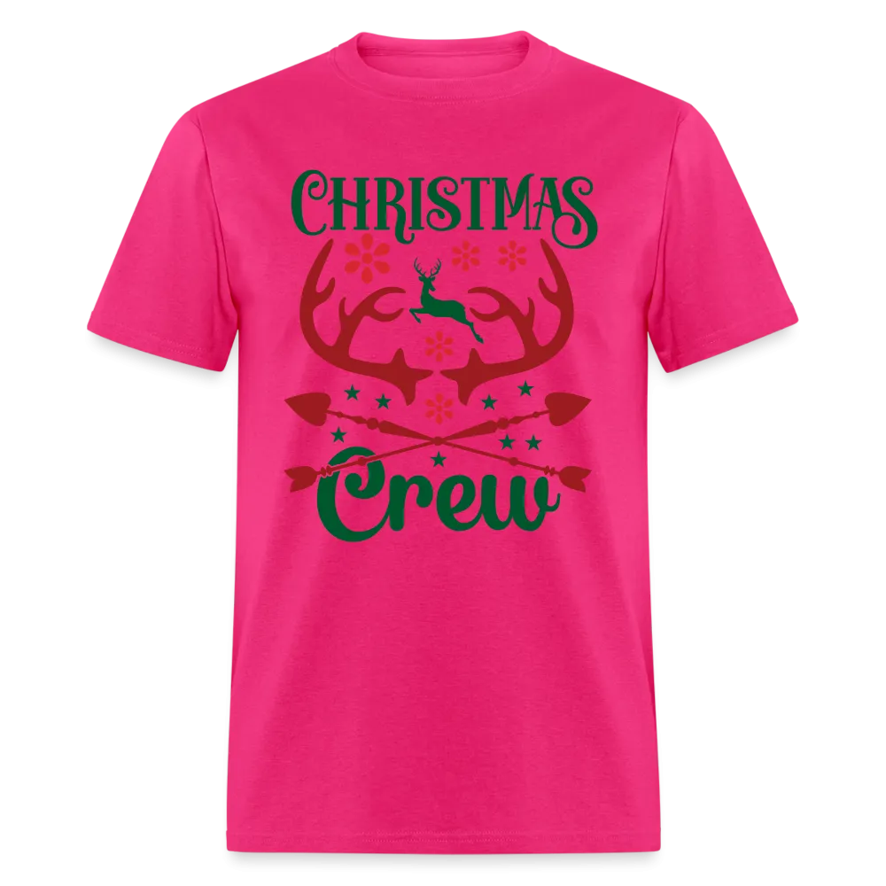 Christmas Crew T-Shirt (with Reindeer Antlers & Hearts)