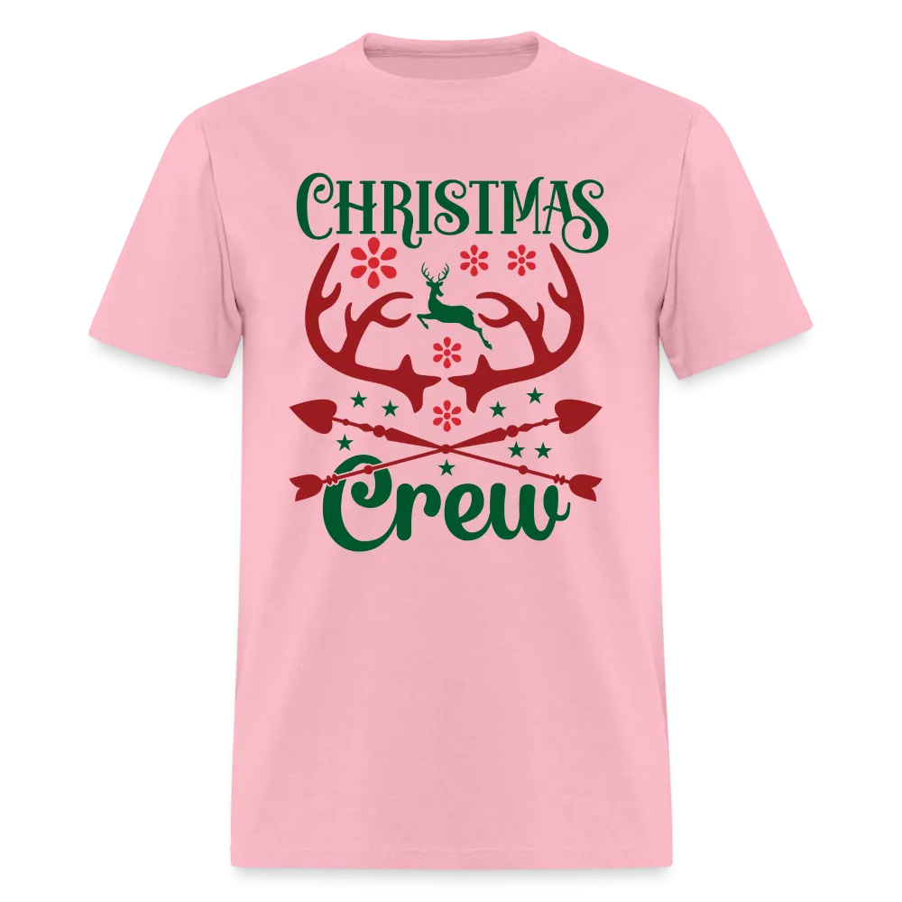 Christmas Crew T-Shirt (with Reindeer Antlers & Hearts)