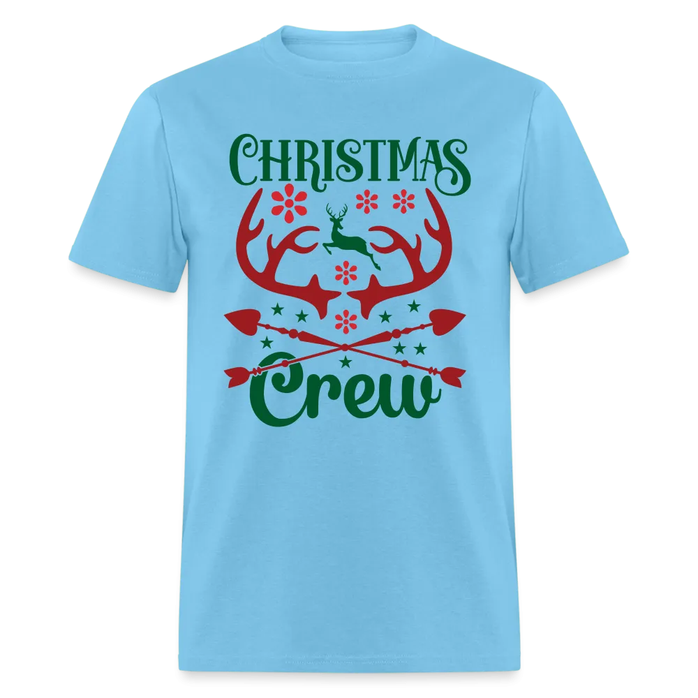 Christmas Crew T-Shirt (with Reindeer Antlers & Hearts)