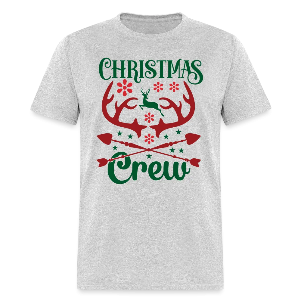 Christmas Crew T-Shirt (with Reindeer Antlers & Hearts)