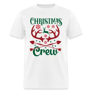 Christmas Crew T-Shirt (with Reindeer Antlers & Hearts)