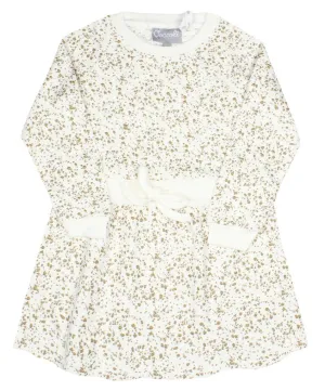 Coccoli Cream with Gold Modal L/S Fleece Dress