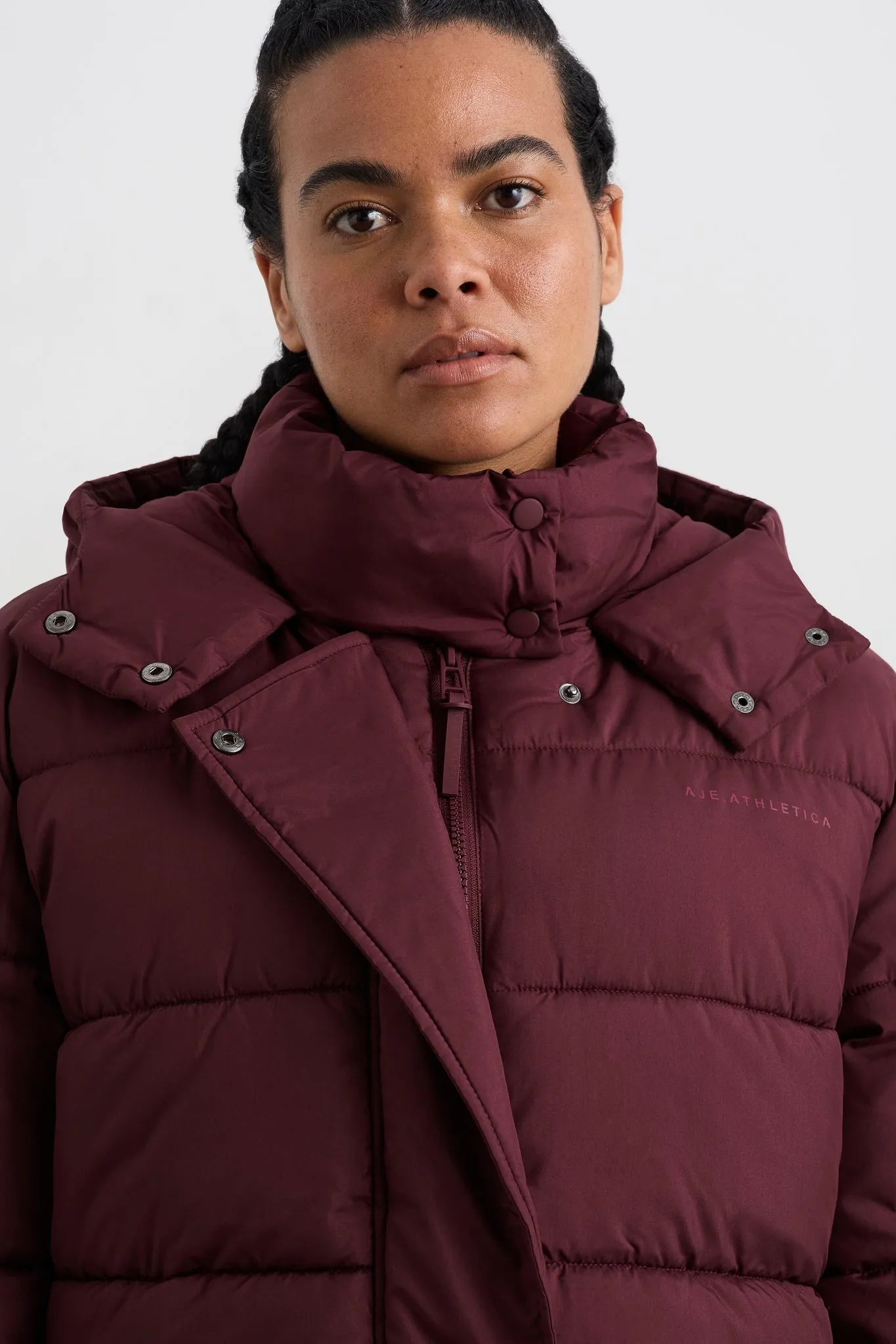 Cropped Hooded Puffer Jacket 764