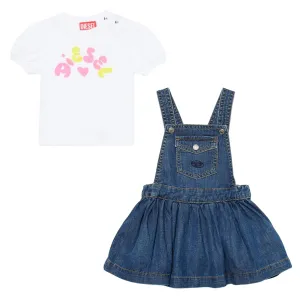 Diesel Baby Girls Overall Dress Ensemble