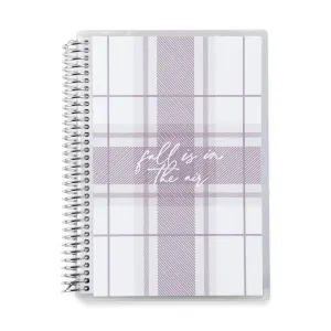 Erin Condren A5 Cozy Plaid Coiled Notebook - Lined