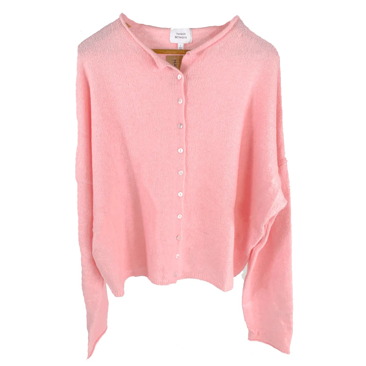 Everything Super Soft Cardigan Sweater - Baby Pink