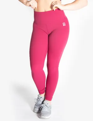 HIGH RISE SUPER SOFT LEGGINGS - DARK PINK