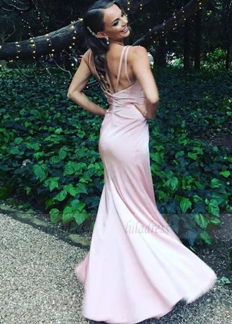 High Slit Prom Dress,Sexy Prom Dress,Backless Teens Party Dresses