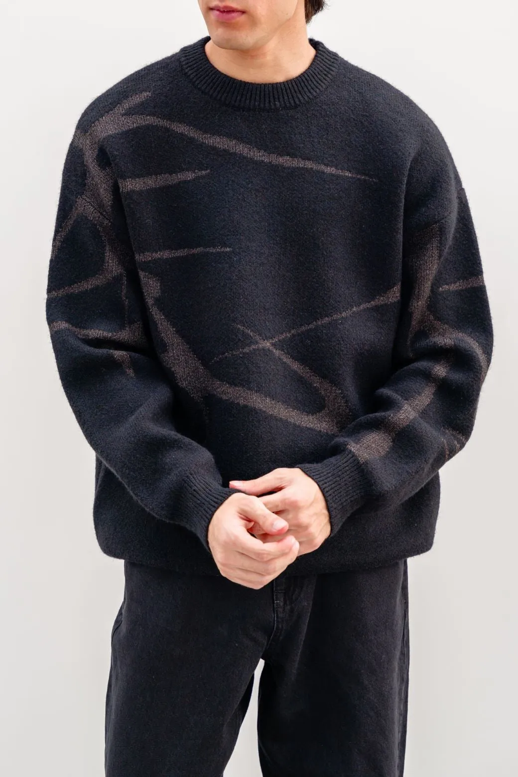 JACQUARD ABSTRACT SWEATER