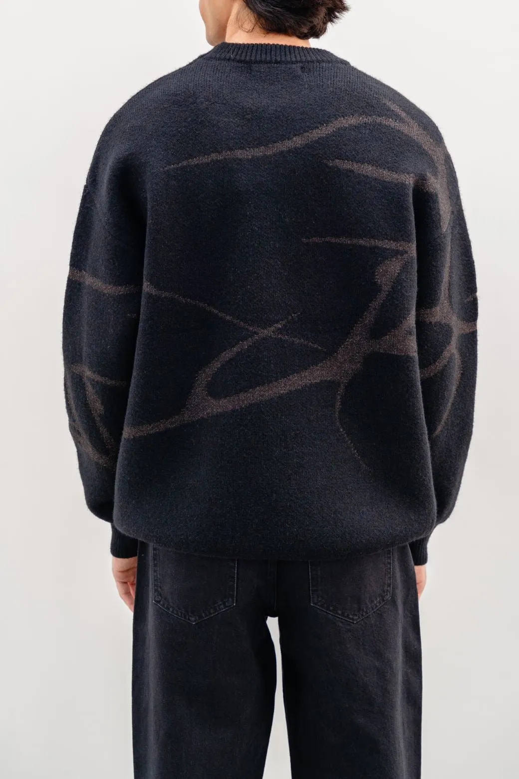 JACQUARD ABSTRACT SWEATER