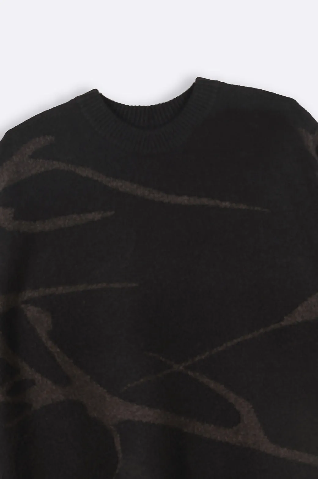 JACQUARD ABSTRACT SWEATER