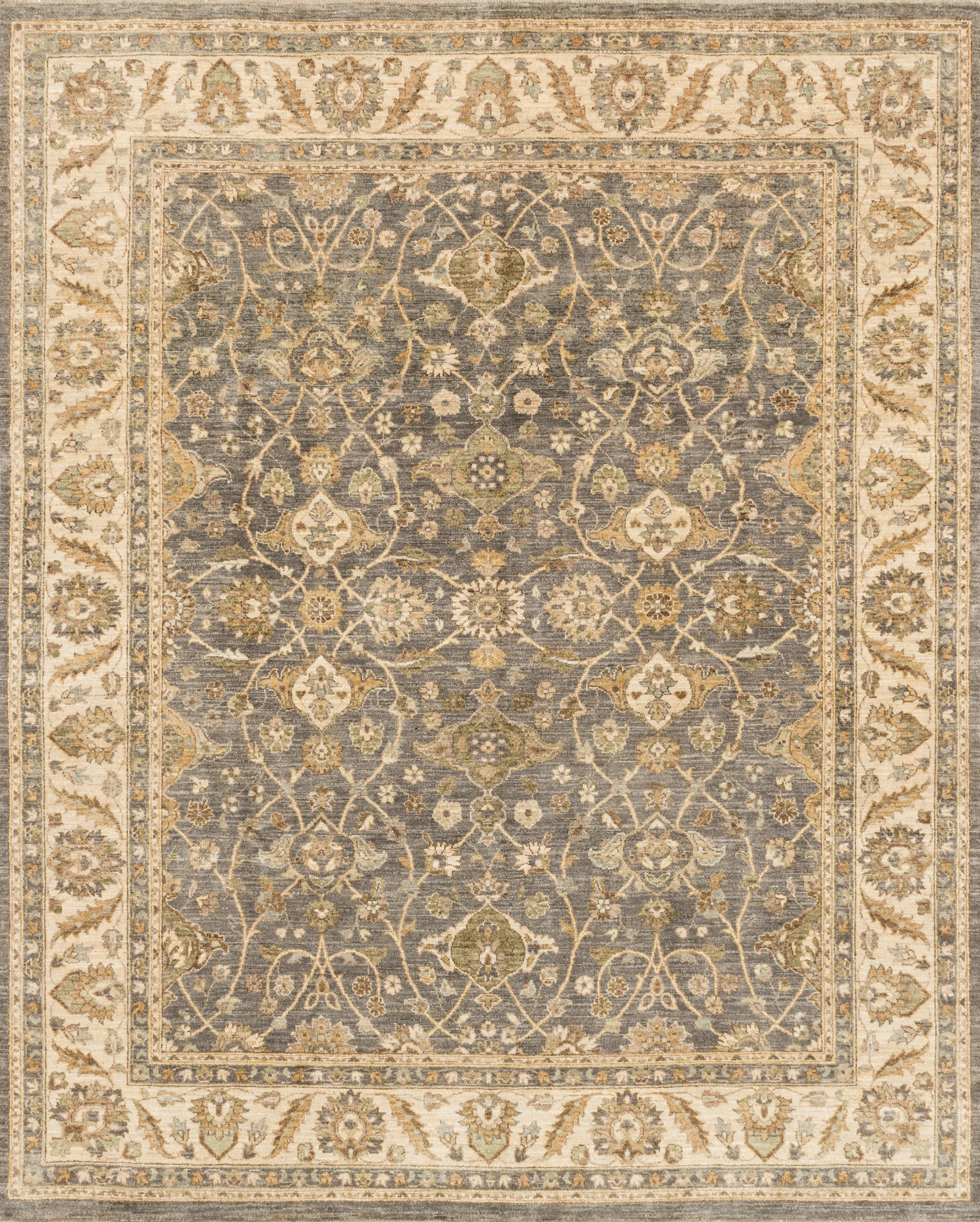 Majestic Rug in Grey & Ivory