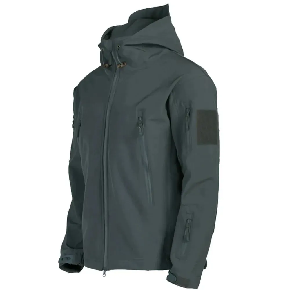 Men Sharkskin softshell Jacket Windproof & Waterproof Tactical hunting jacket heavy duty coat