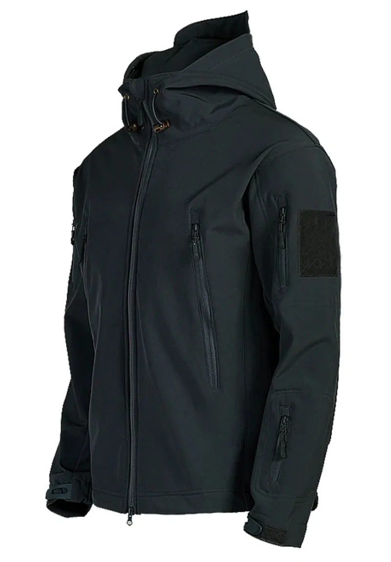 Men Sharkskin softshell Jacket Windproof & Waterproof Tactical hunting jacket heavy duty coat