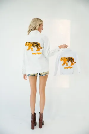 MINI KIDS EASY TIGER WHITE JACKET