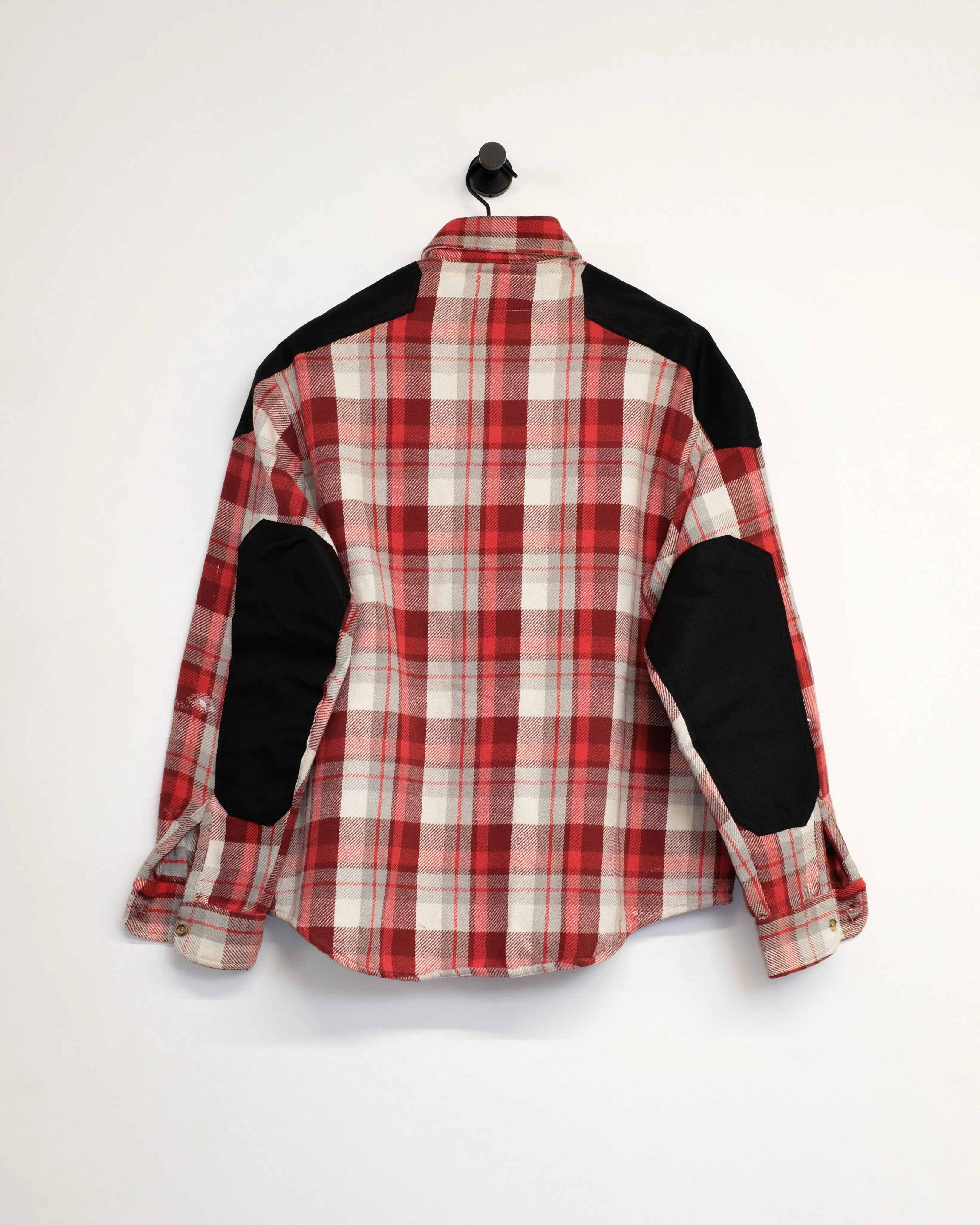 Red Plaid Upcycled Utility Flannel