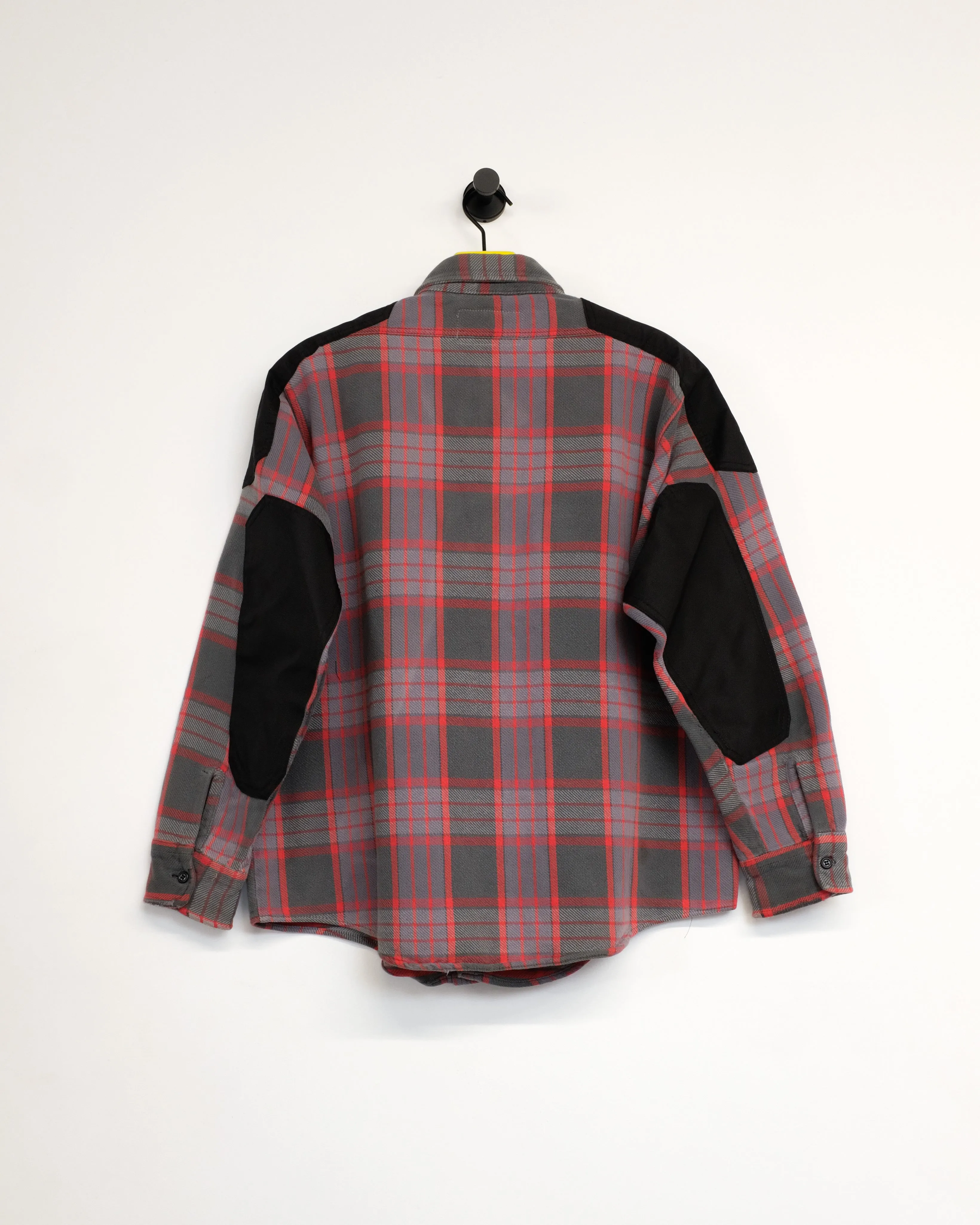 Red Plaid Upcycled Utility Flannel