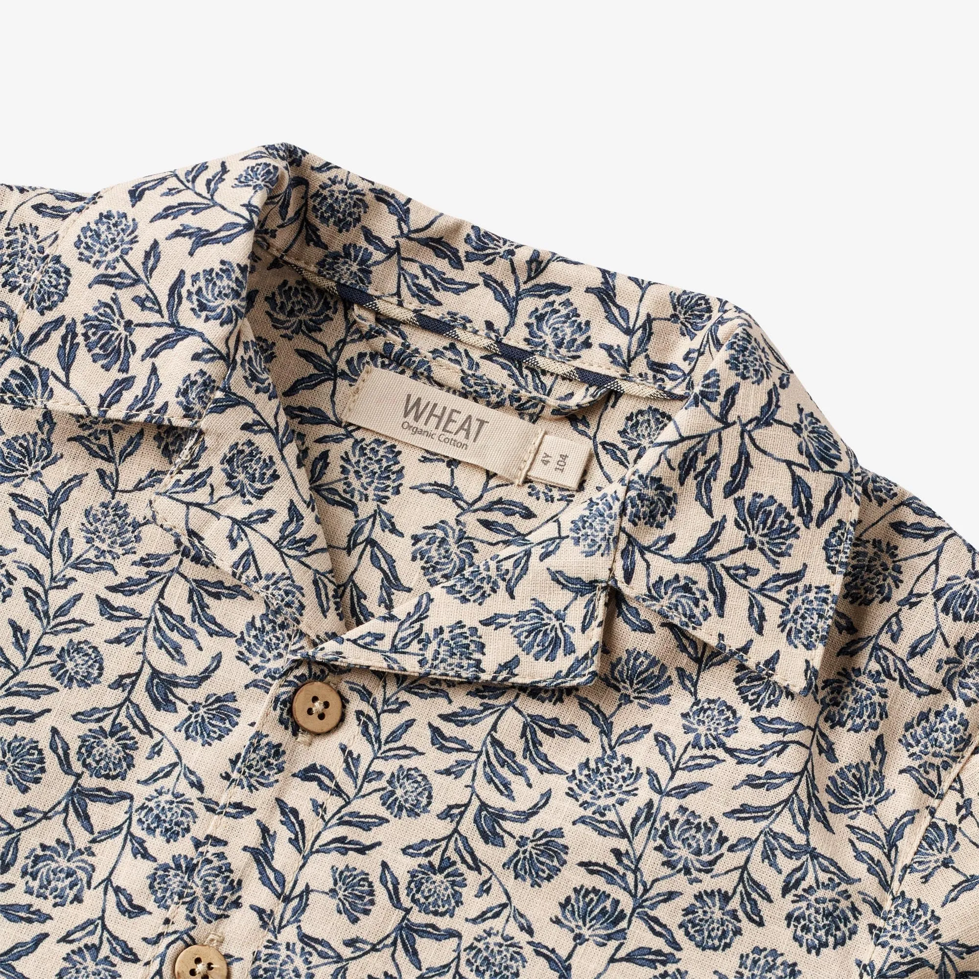 Shirt S/S Anker - blue cornflowers