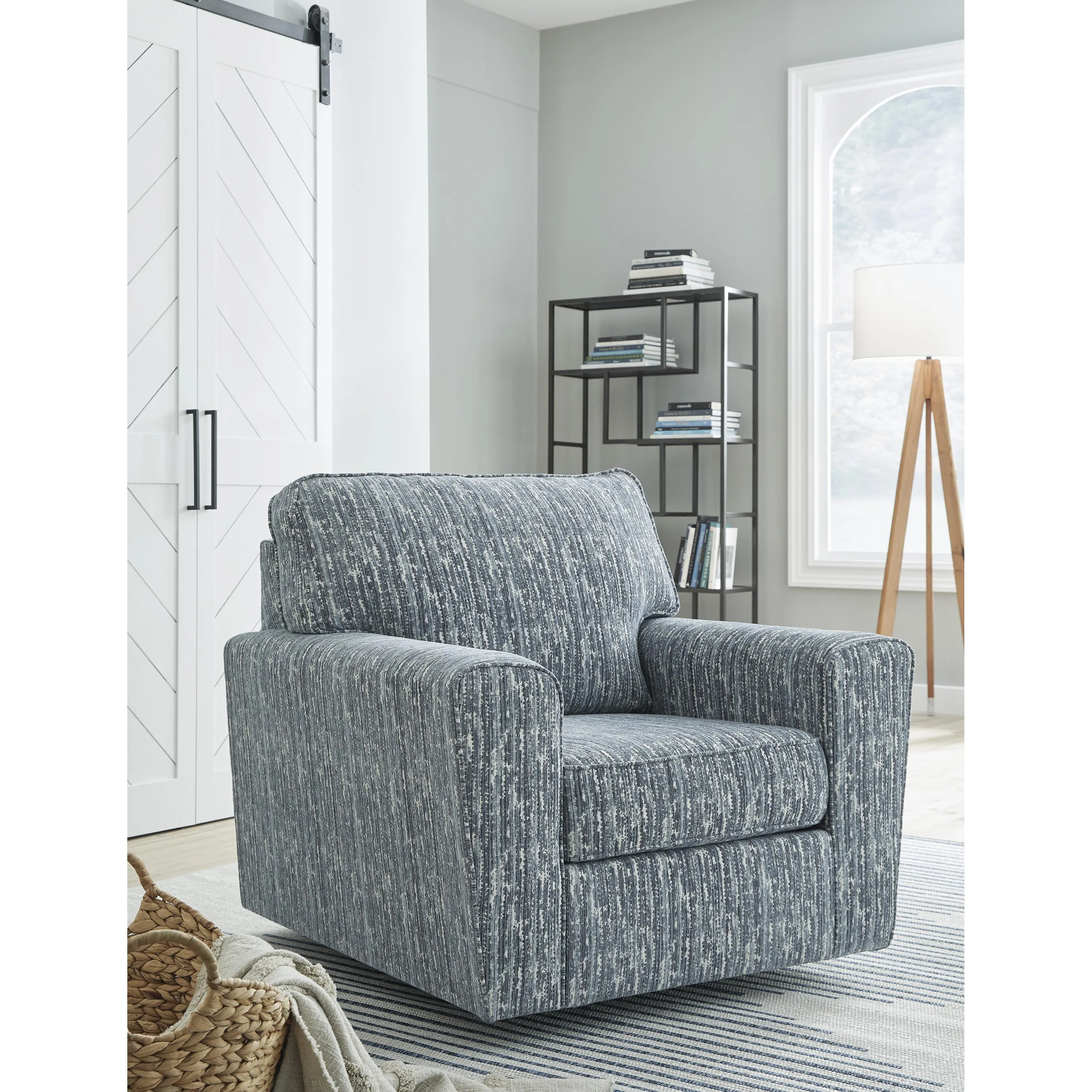 Signature Design by Ashley Aterburm Swivel Fabric Accent Chair A3000649