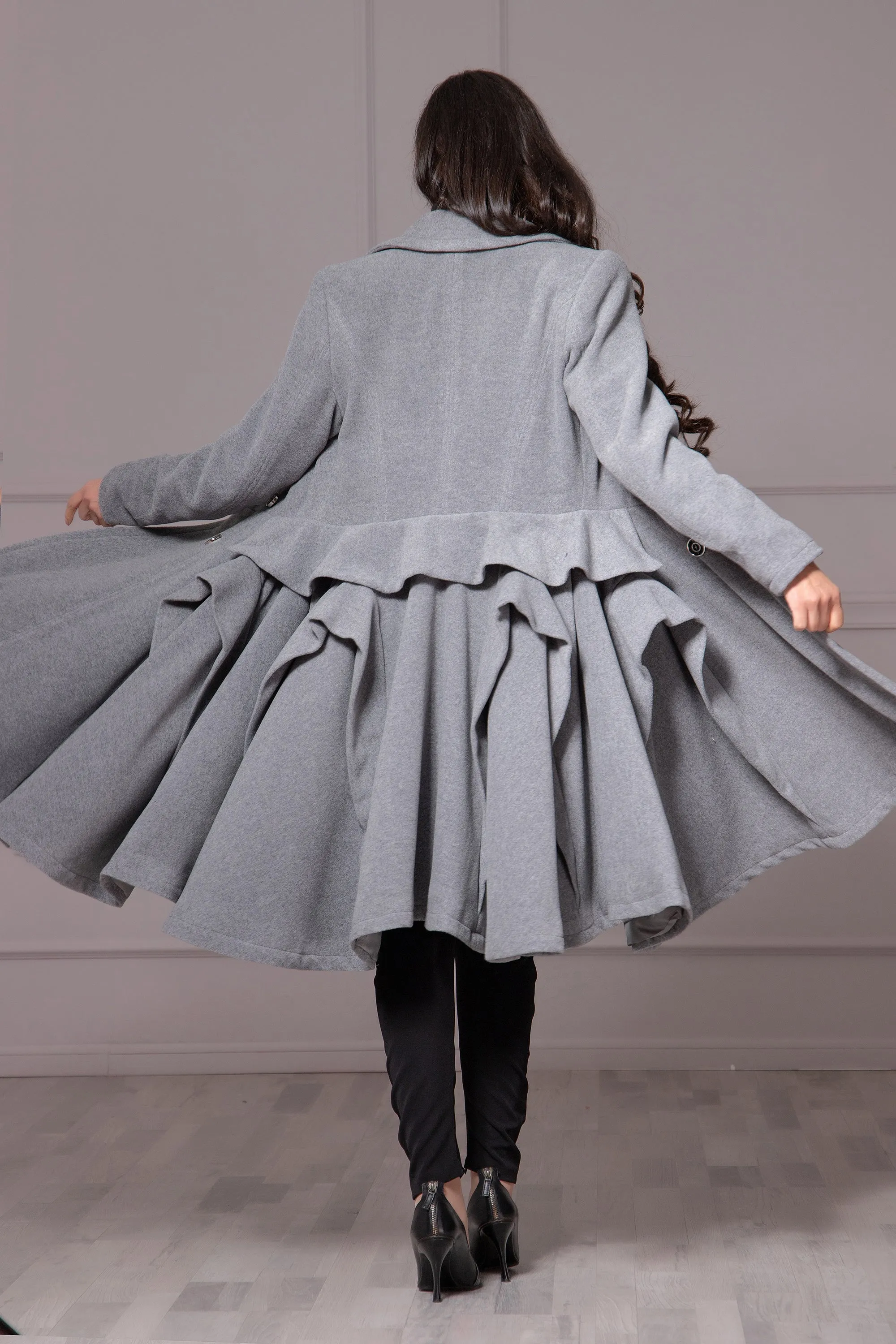 SKIRT LAYERED COAT