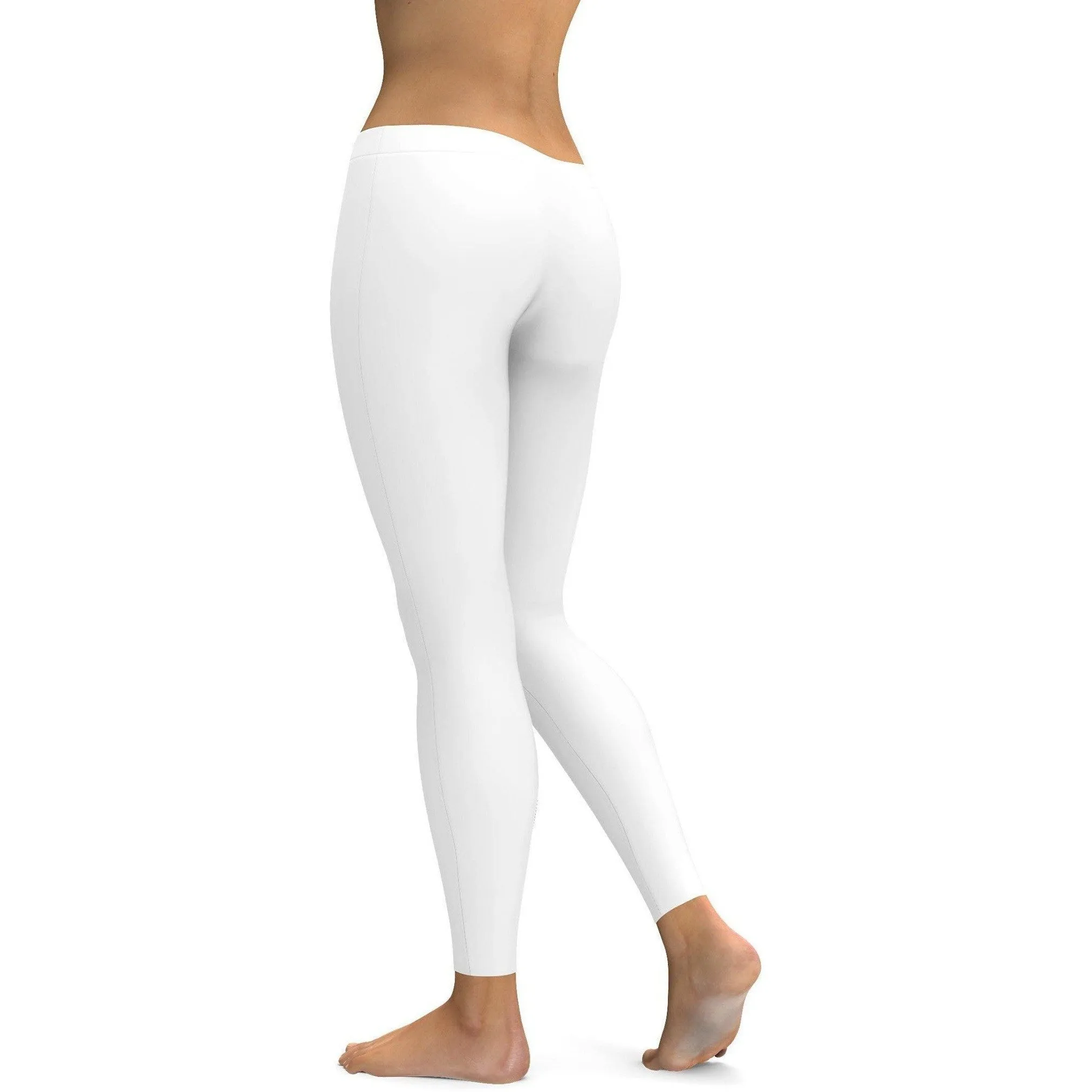 Solid White Leggings