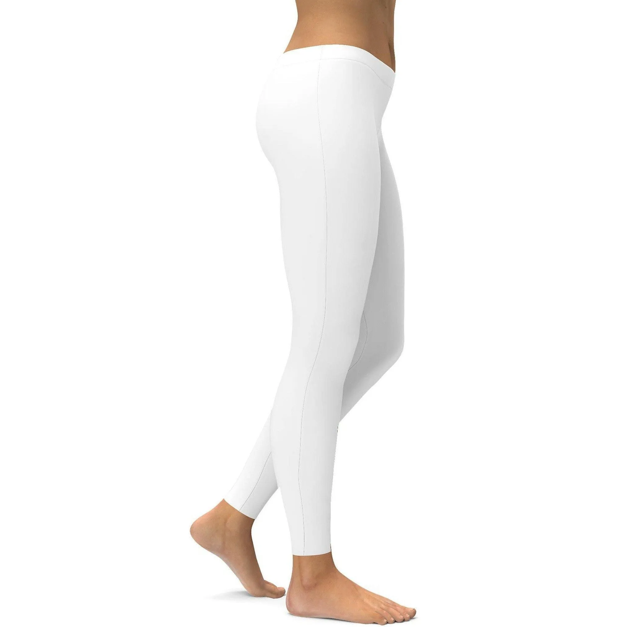 Solid White Leggings