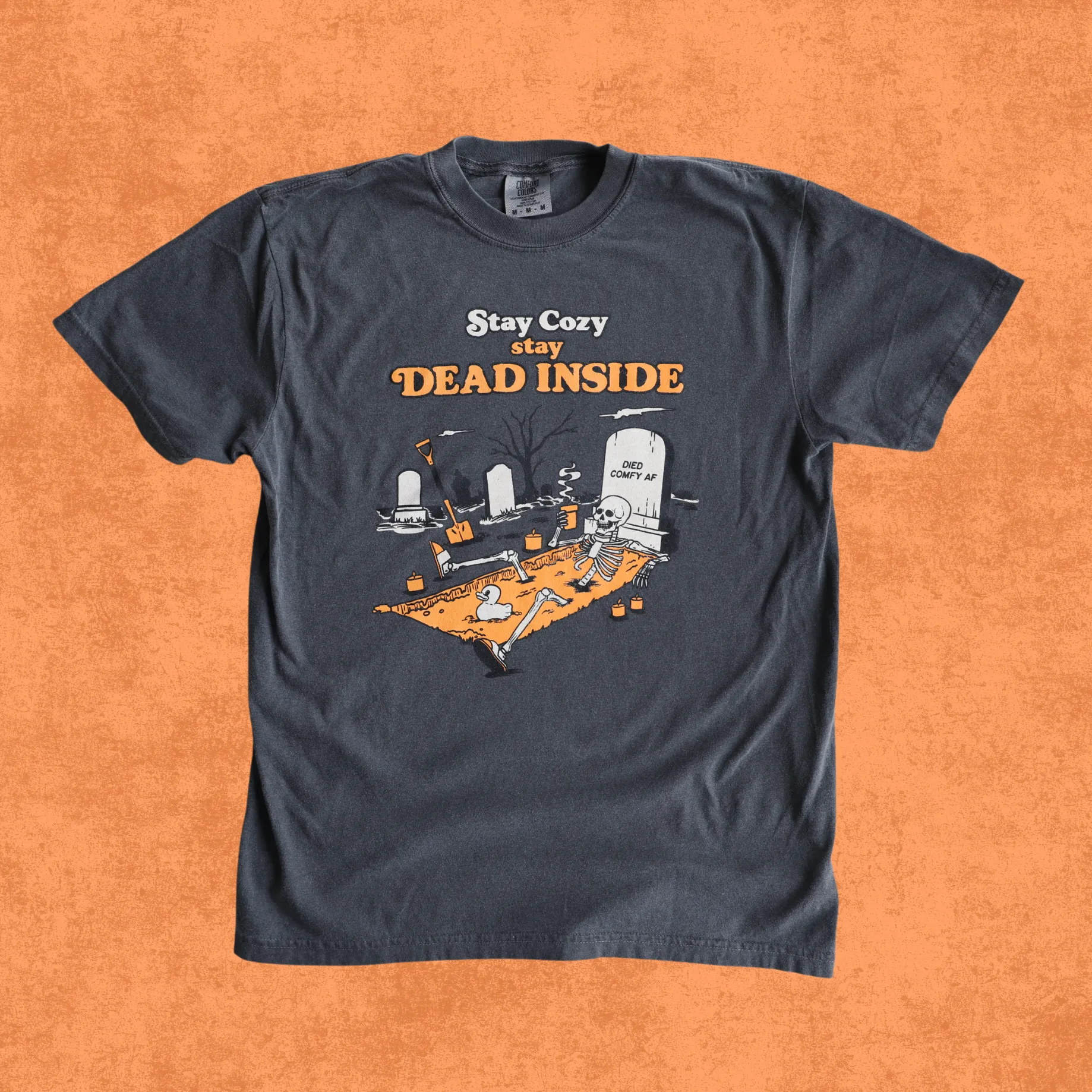 Stay Cozy Stay Dead Inside - Vintage Halloween T-Shirt