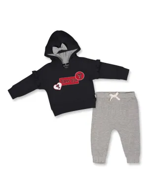 Texas Tech Arena "Patches" Infant Girl's Fleece Set