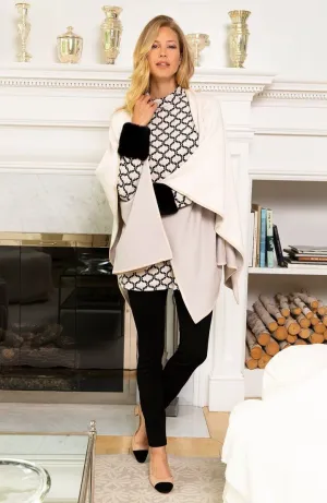 Tyler Boe Double Sided Cotton/Cashmere Wrap Blush