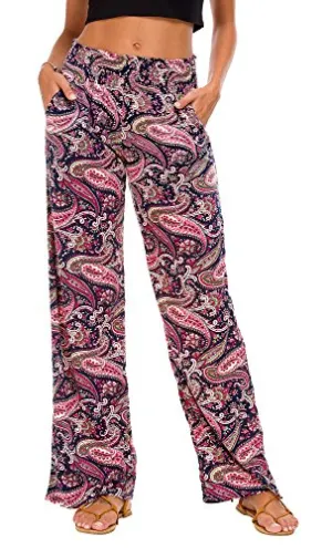 Women's Boho Palazzo Wide-Leg Lounge Pants  (13 styles)